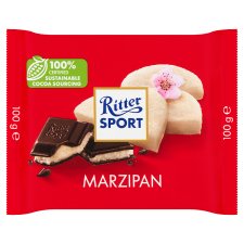 Ritter Sport marcipánnal töltött étcsokoládé 100 g