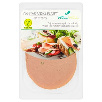 Well Well vegán szeletelt felvágott zöld fűszerrel 100 g