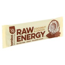 bombus Raw Energy Coconut & Cocoa gyümölcs szelet 50 g