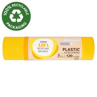 Tesco Plastic Extra Strong szemeteszsák 120 l 7 db