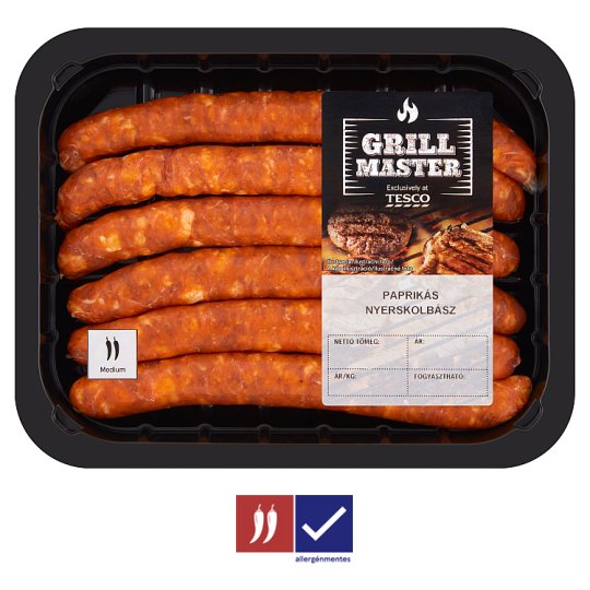 Grill Master paprikás nyerskolbász 300 g