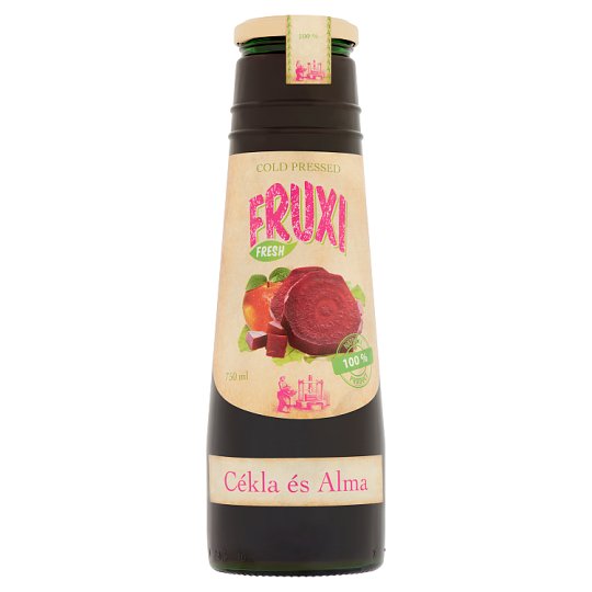Fruxi Fresh Cékla és Alma friss gyümölcsből és zöldségből préselt 100% céklalé és almalé 750 ml