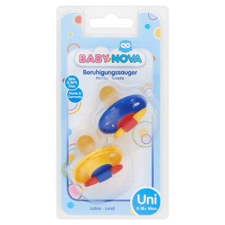 Baby-Nova csepp alakú natúr latex játszócumi 0-18+ hónapos korig 2 db