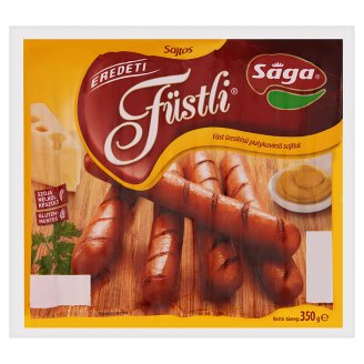 Sága Eredeti Füstli füst ízesítésű pulykavirsli sajttal 350 g