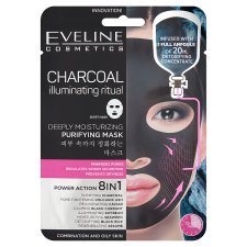 Eveline Cosmetics Charcoal Illuminating Ritual Deeply Moisturizing Purifying Mask 