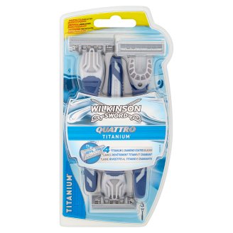 Wilkinson Sword Quattro Titanium 4 pengés eldobható borotva 3 db