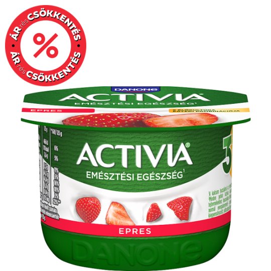 Danone Activia Strawberry Yoghurt with Live Cultures 125 g Tesco