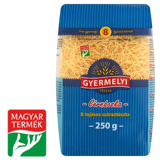 Gyermelyi Angel Hair Dry Pasta with 8 Eggs 250 g - Tesco Online, Tesco From  Home, Tesco Doboz Webshop