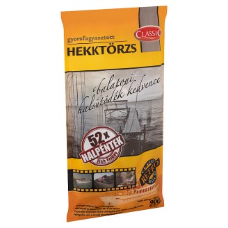 Classic gyorsfagyasztott hekktörzs hozzáadott vízzel 900 g