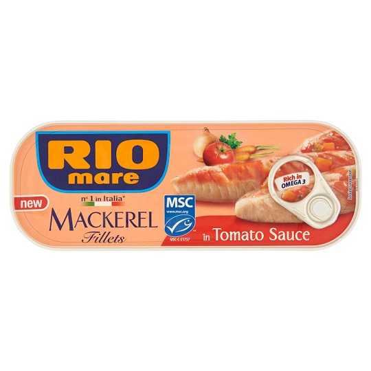 Rio Mare makrélafilé paradicsomos mártásban zöldségekkel 169 g