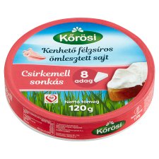 Kőrösi Spreadable Semi-fat Chicken Breast with Ham and Processed Cheese 120 g