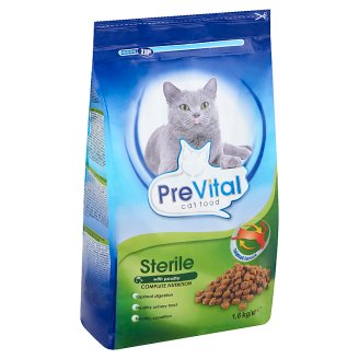 PreVital teljes értékű száraz állateledel steril macskák számára 1,6 kg