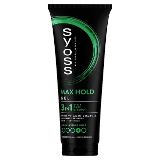 Syoss Max Hold mega erős hajformázó zselé 250 ml