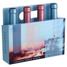 Hungaria #CityPack különlegesen száraz minőségi pezsgő 4 x 0,2 l