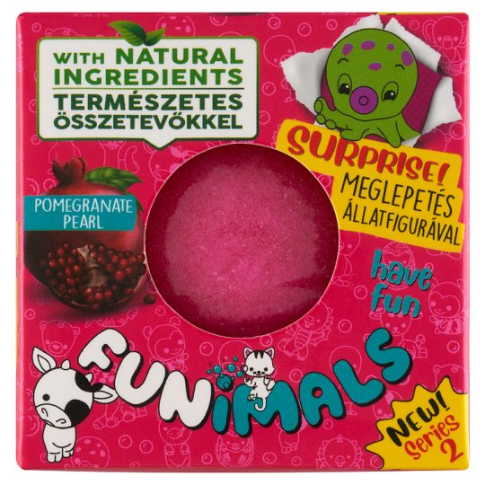Funimals Pomegranate Pearl 3 az 1-ben varázslatos fürdőgolyó 100 g