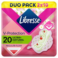 Libresse Ultra+ Natural Protection egészségügyi betét aloe vera kivonattal 20 db