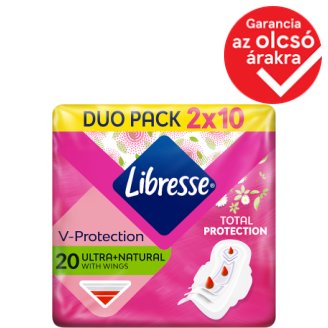Libresse Ultra Normal vékony, szárnyas egészségügyi betét aloe vera kivonattal 2 x 10 db