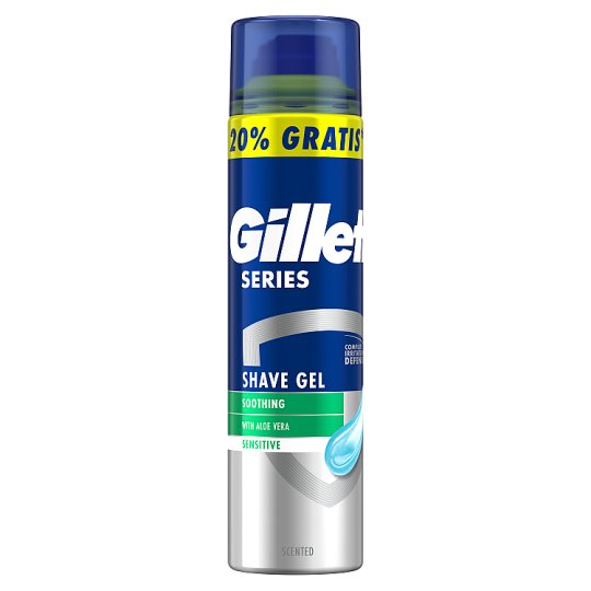 Gillette Series Nyugtató Hatású Borotvazselé Aloe Verával, 240ml