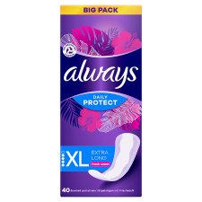 Always Daily Protect Extra hosszúság Friss illattal Tisztasági Betét 40 Darabos Kiszerelés