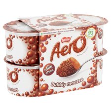 Nestlé Aero Bubbly Mousse csokoládés desszertkrém 4 x 59 g