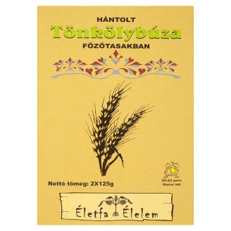 Életfa Élelem hántolt tönkölybúza főzőtasakban 2 x 125 g