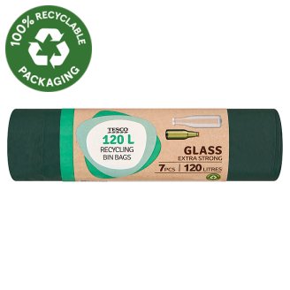 Tesco Glass Extra Strong szemeteszsák 120 l 7 db