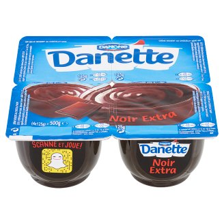 Danone Danette Noir Extra csokoládéízű puding 4 x 125 g