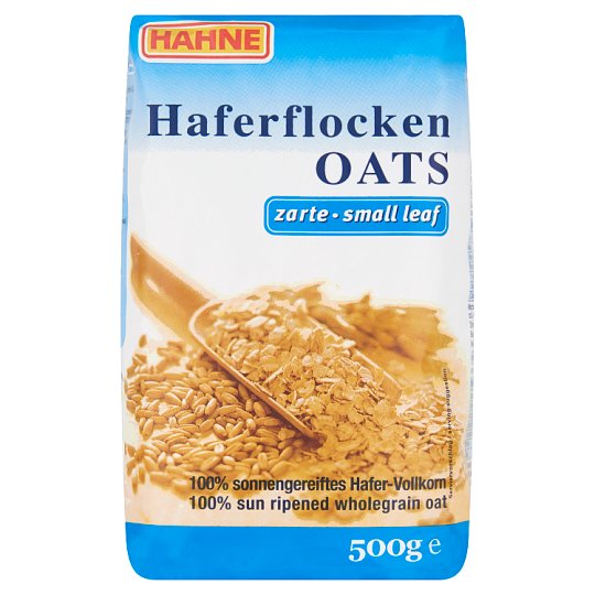 Hahne kisméretű, lapos, teljes kiőrlésű zabpehely 500 g