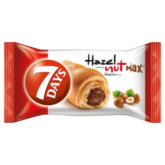 7DAYS Hazelnut Max croissant mogyorós töltelékkel 80 g