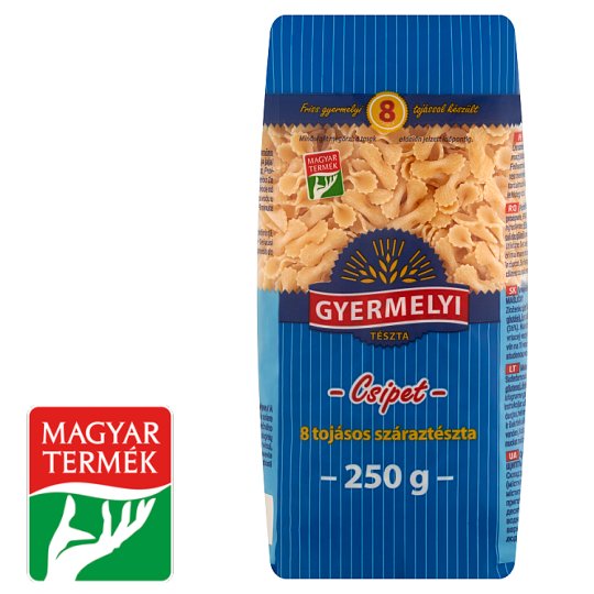 Gyermelyi csipet 8 tojásos száraztészta 250 g