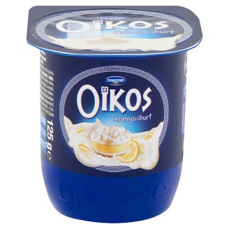 Danone Oikos Görög citromos túrótortaízű élőflórás krémjoghurt 125 g