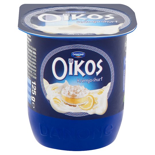Danone Oikos Görög citromos túrótortaízű élőflórás krémjoghurt 125 g