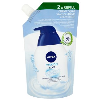 NIVEA Creme Soft folyékony krémszappan utántöltő 500 ml
