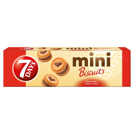 7DAYS Mini Biscuits keksz kakaós töltelékkel 100 g