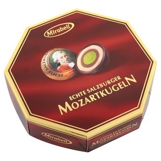 Mirabell Mozartkugeln étcsokoládé világos és sötét mogyoróskrém és marcipán töltelékkel 100 g