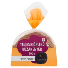 Kenyértár teljes kiőrlésű szeletelt búzakenyér 500 g