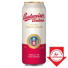 Budweiser Budvar Original cseh prémium világos sör 5% 0,5 l