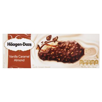 Häagen-Dazs vanília jégkrém belga csokoládéval, karamell öntettel és mandulával 80 ml