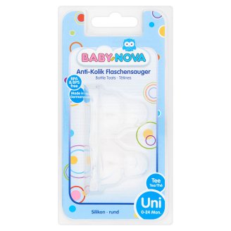Baby-Nova csepp alakú teás szilikon cumibetét 0-24 hónapos korig