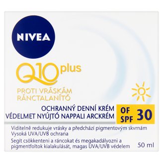 NIVEA Q10 Plus ránctalanító, védelmet nyújtó nappali arckrém SPF 30 50 ml