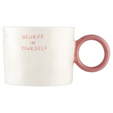 F&F Home Believe In Yourself kör fogantyús porcelán bögre