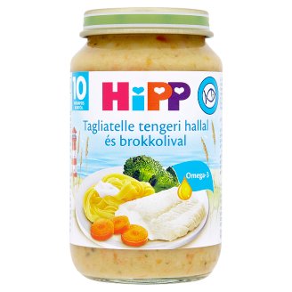 HiPP tagliatelle tengeri hallal és brokkolival bébiétel 10 hónapos kortól 220 g