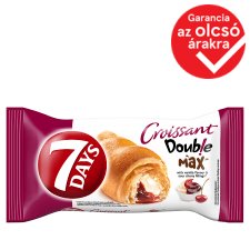 7DAYS Double Max croissant vaníliaízű töltelékekkel és meggyes töltelékekkel 80 g