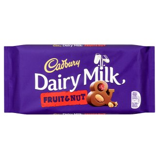 Cadbury Dairy Milk háztartási tejcsokoládé mazsolával és mandulával 200 g