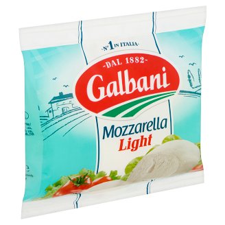 Galbani Light félzsíros, lágy mozzarella sajt sólében 125 g