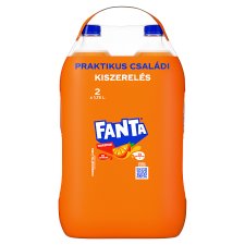 Fanta Orange Flavored Carbonated Soft Drink with Sugar and Sweeteners 2 x 1,75 l