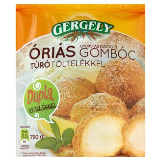 Gergely gyorsfagyasztott óriás gombóc túrótöltelékkel 700 g