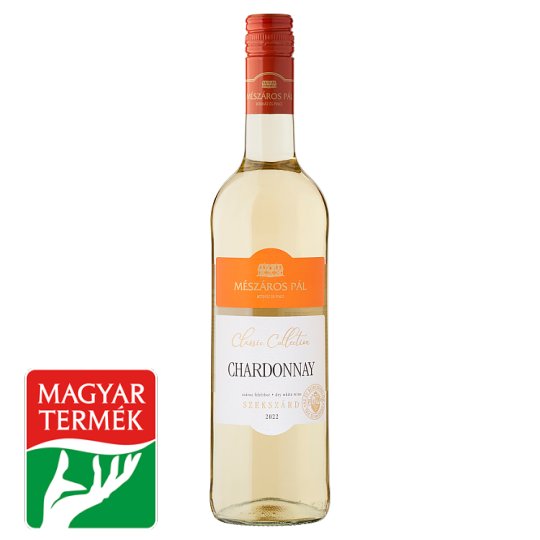 Mészáros Pál Szekszárdi Chardonnay száraz fehérbor 12,5% 0,75 l