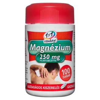 1x1 Vitaday Magnézium 250 mg étrend-kiegészítő filmtabletta 100 db 120 g
