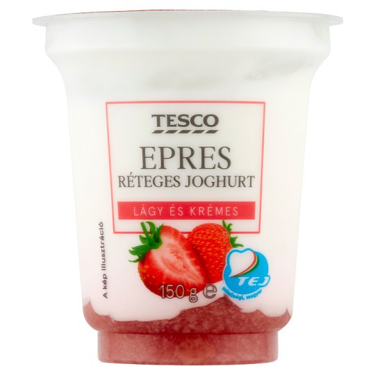 Tesco epres réteges joghurt 150 g